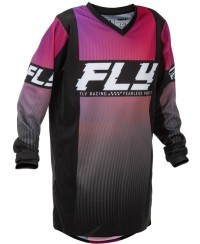 Maillot enfant FLY RACING F-16 - noir/rouge/violet
