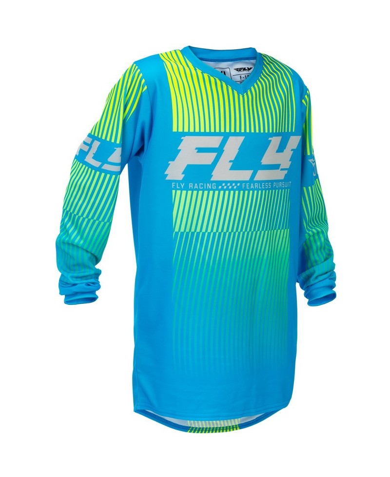 Maillot enfant FLY RACING F-16 - bleu/jaune