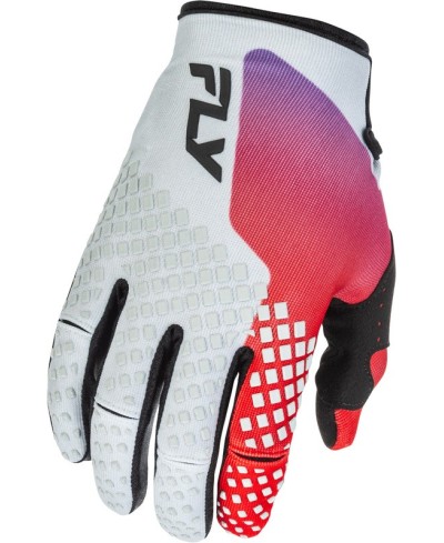 Gants enfant FLY RACING Kinetic - gris/rouge/violet/noir