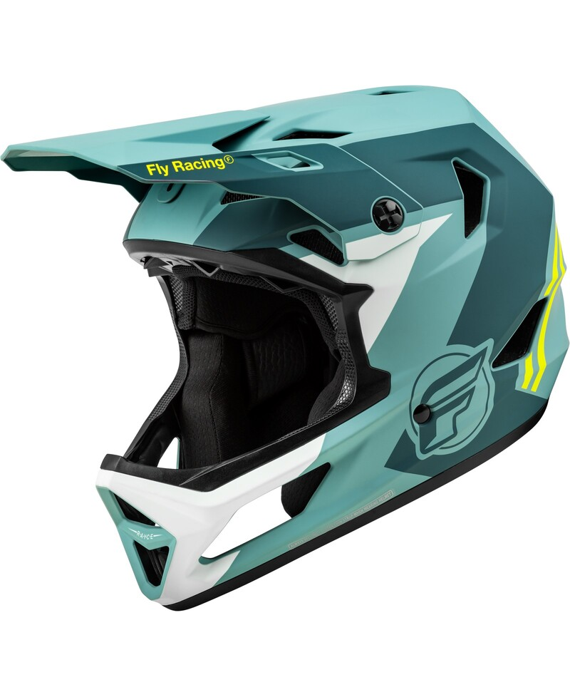 Casque velo FLY RACING Rayce - Matte Blue Stone/Hi-Vis - S