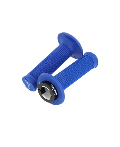 REVETEMENT/POIGNEE DOMINO D-LOCK CROSS/ENDURO/OFF ROAD BLEU (PR) 116MM
