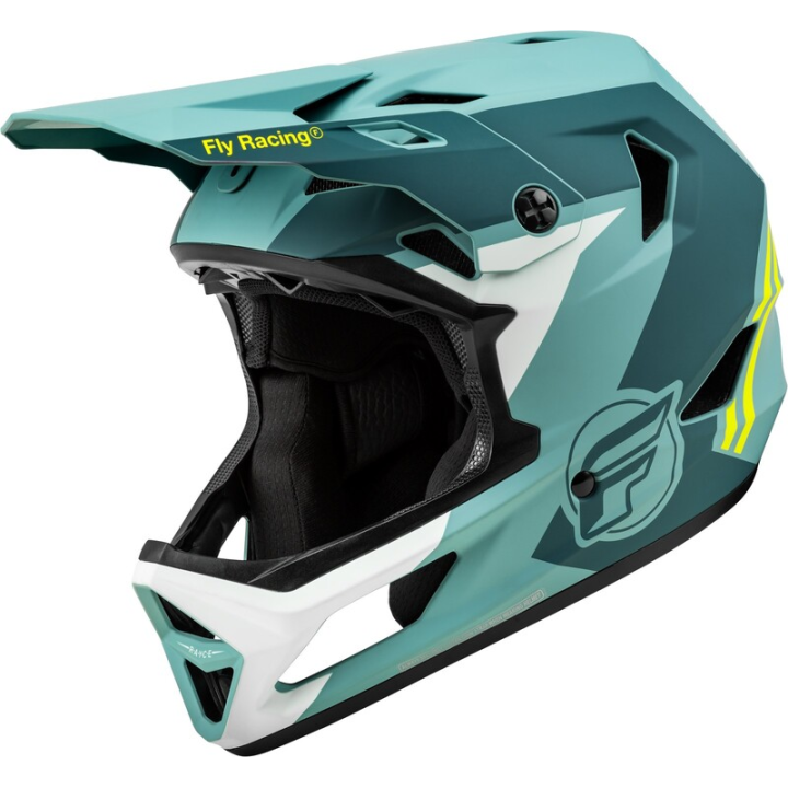 Casque velo FLY RACING Rayce - Matte Blue Stone/Hi-Vis - XL