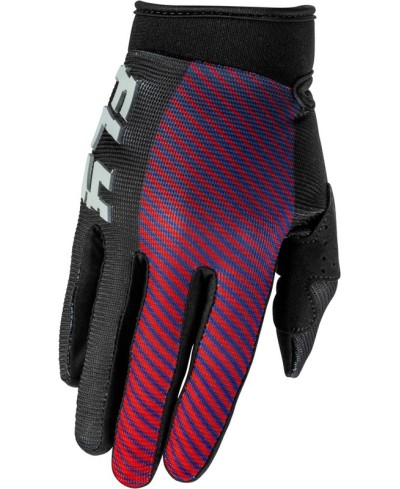 Gants enfant FLY RACING F-16 - noir/rouge/violet
