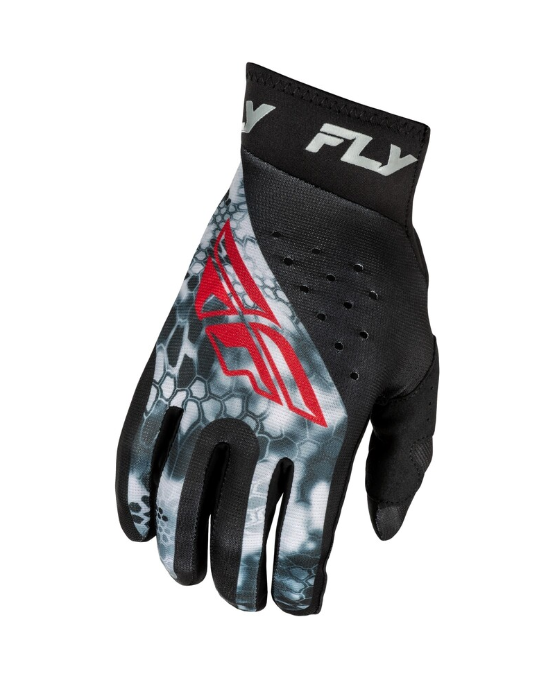 Gants FLY RACING Pro Lite Kryptek - noir/rouge/gris - Taille XXL
