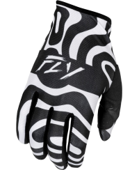 Gants FLY RACING Lite L.E. Abyss - blanc/noir - Taille XXXL