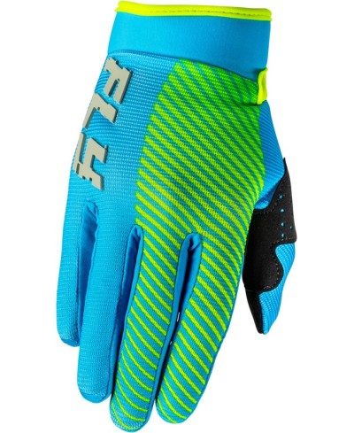 Gants enfant FLY RACING F-16 - bleu/jaune fluo