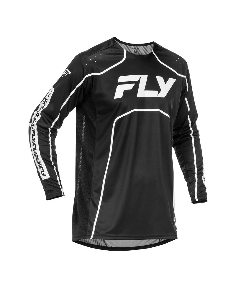 Maillot vélo FLY RACING Rayce - noir/blanc