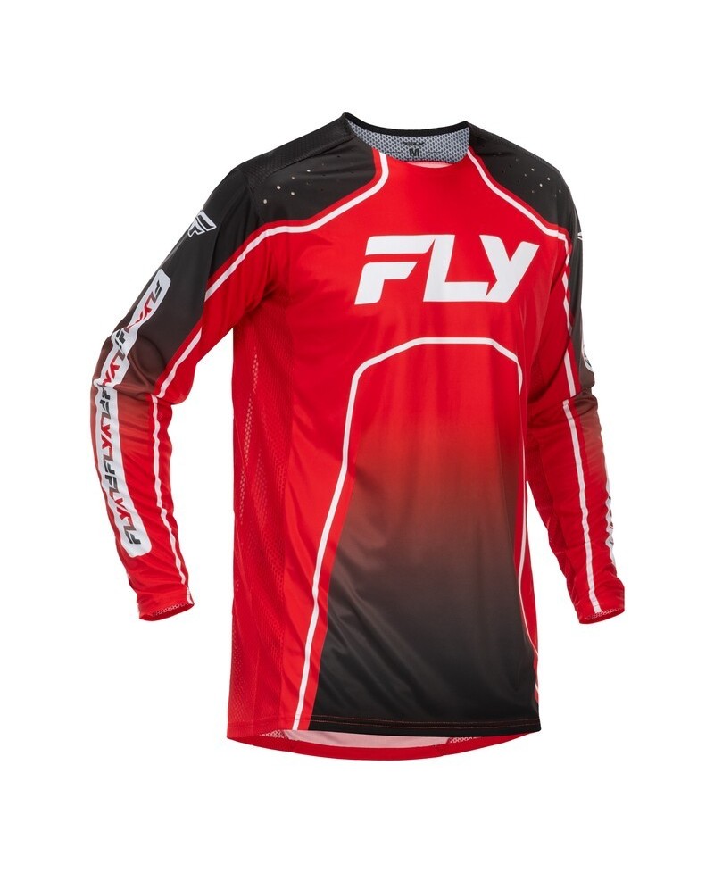 Maillot vélo FLY RACING Rayce - rouge/noir/blanc