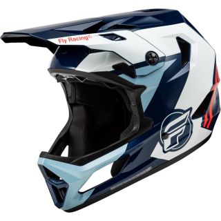 Casque velo FLY RACING Rayce - rouge/blanc/bleu - S