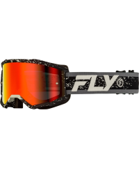 Masque FLY RACING Zone gris/noir - Ã©clair rouge fumÃ© - Taille