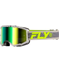 Masque FLY RACING Zone Dark Grey/Hi-Vis - Ã©cran Iridiscent Green - Taille