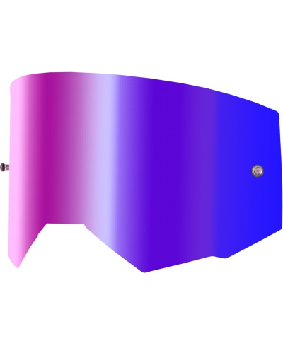 Ã‰cran FLY RACING avec fixation pour tear-off - Ã©cran rouge Iridescent fumÃ© - Taille