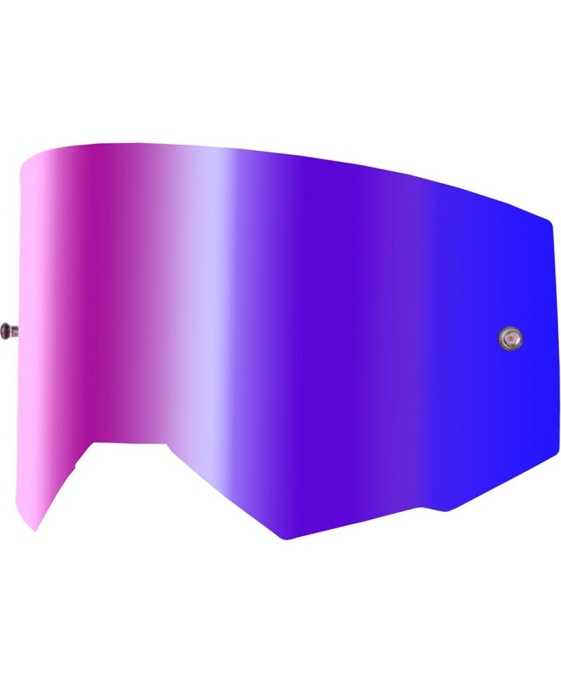 Ã‰cran FLY RACING avec fixation pour tear-off - Ã©cran rouge Iridescent fumÃ© - Taille