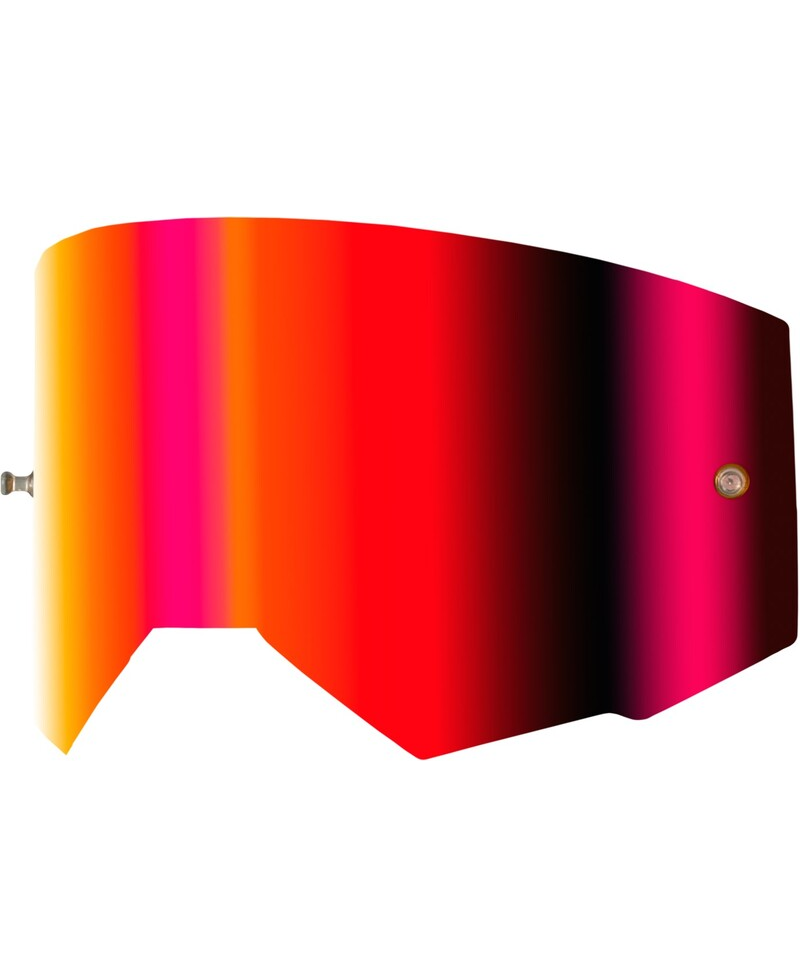 Ã‰cran FLY RACING avec fixation pour tear-off - Ã©cran rouge clair ambre - Taille