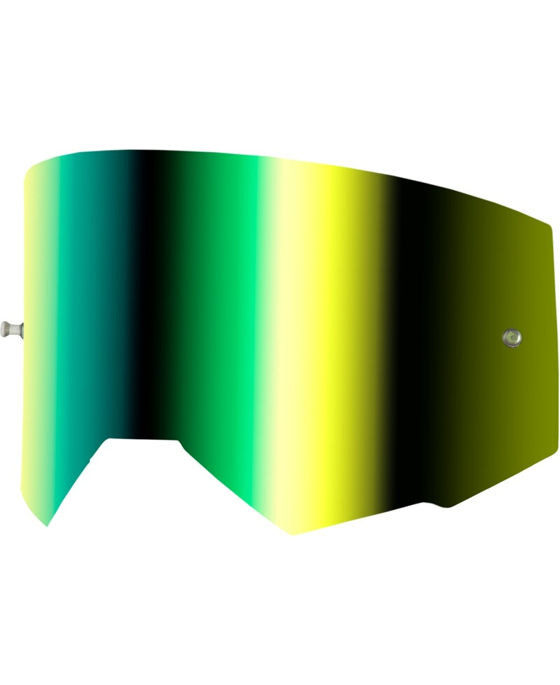 Ã‰cran FLY RACING avec fixation pour tear-off - Ã©cran iridescent vert fumÃ© - Taille