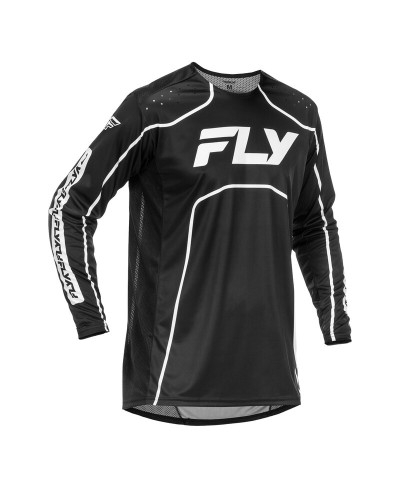 Maillot vélo enfant FLY RACING Rayce - noir/blanc