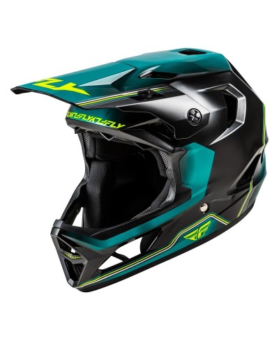 Casque enfant vélo FLY RACING Rayce Repeat - noir/Teal/Hi-Vis