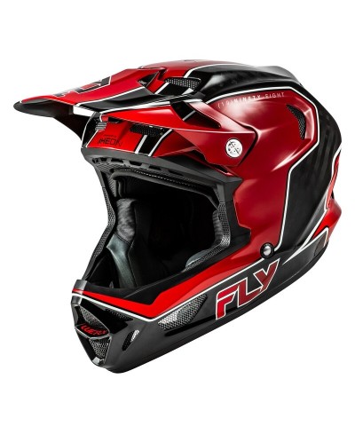 Casque vélo FLY RACING Werx-R Carbon Flow - rouge/noir