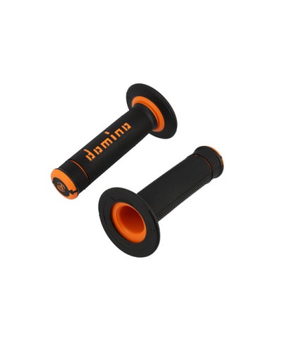 REVETEMENT/POIGNEE DOMINO A190 CROSS/ENDURO NOIR/ORANGE (PR) 120MM