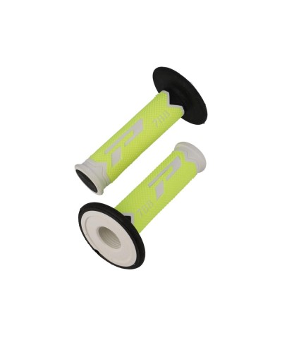REVETEMENT/POIGNEE PROGRIP 788 BLANC/JAUNE FLUO/NOIR (PR) TRIPLE DENSITE 115MM