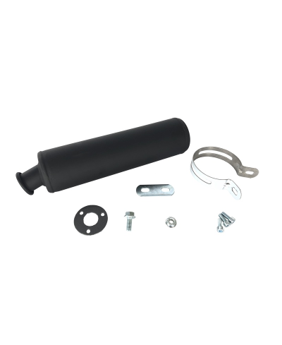 Silencieux TECNIUM acier noir Derbi/Gilera/Aprilia 0027249