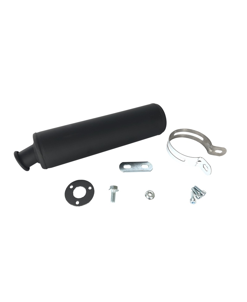 Silencieux TECNIUM acier noir Derbi/Gilera/Aprilia 0027249