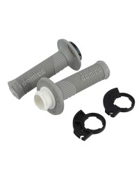 REVETEMENT / POIGNEE DOMINO D-LOCKCROSS/ENDURO/OFF ROAD GRIS 1 CABLESPECIAL 2T (PR) 116M