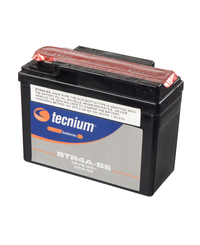 Batterie TECNIUM sans entretien avec pack acide - BTR4A-BS 820624