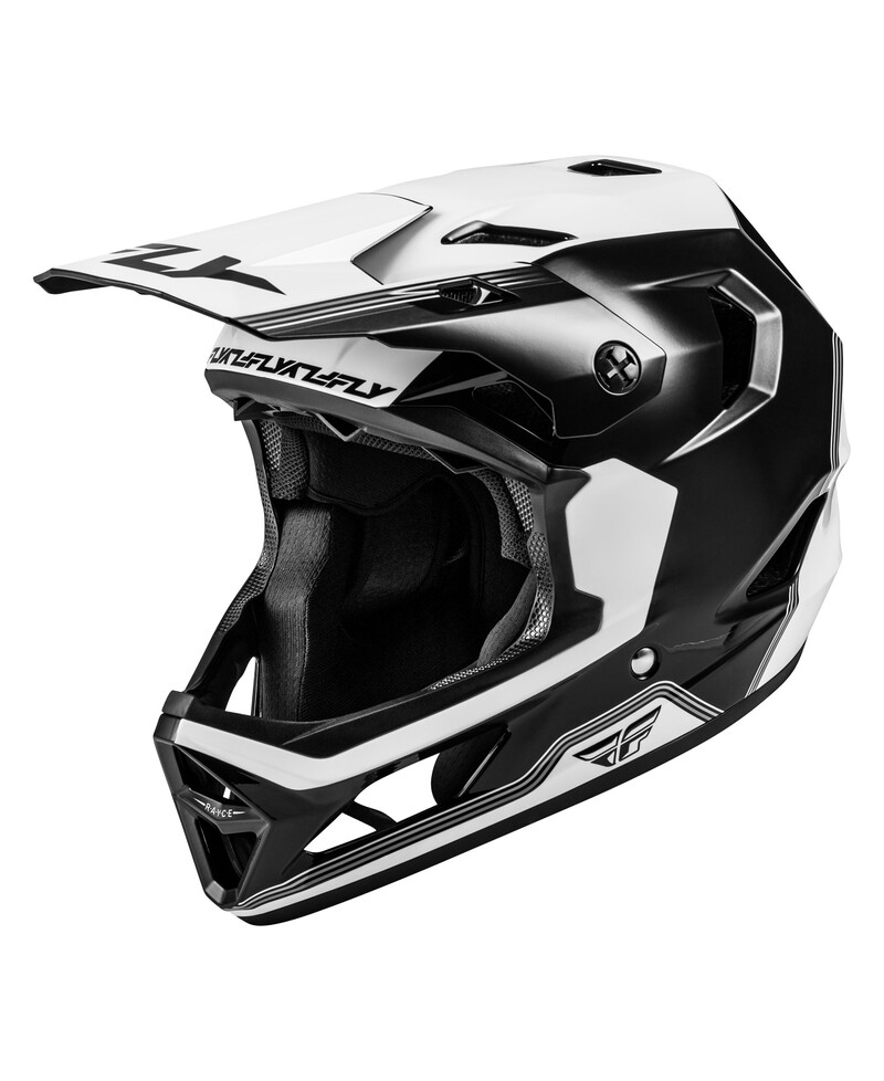 Casque enfant velo FLY RACING Rayce Repeat - noir/blanc - YL