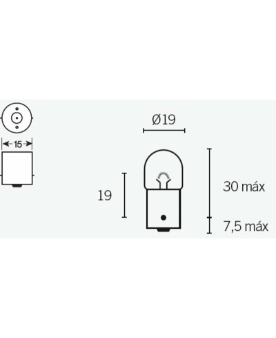 Ampoule TECNIUM R5 12V 5W - x10 14667