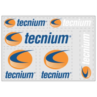 Planche autocollants TECNIUM 6 Logos fond transparent 180X125 980460