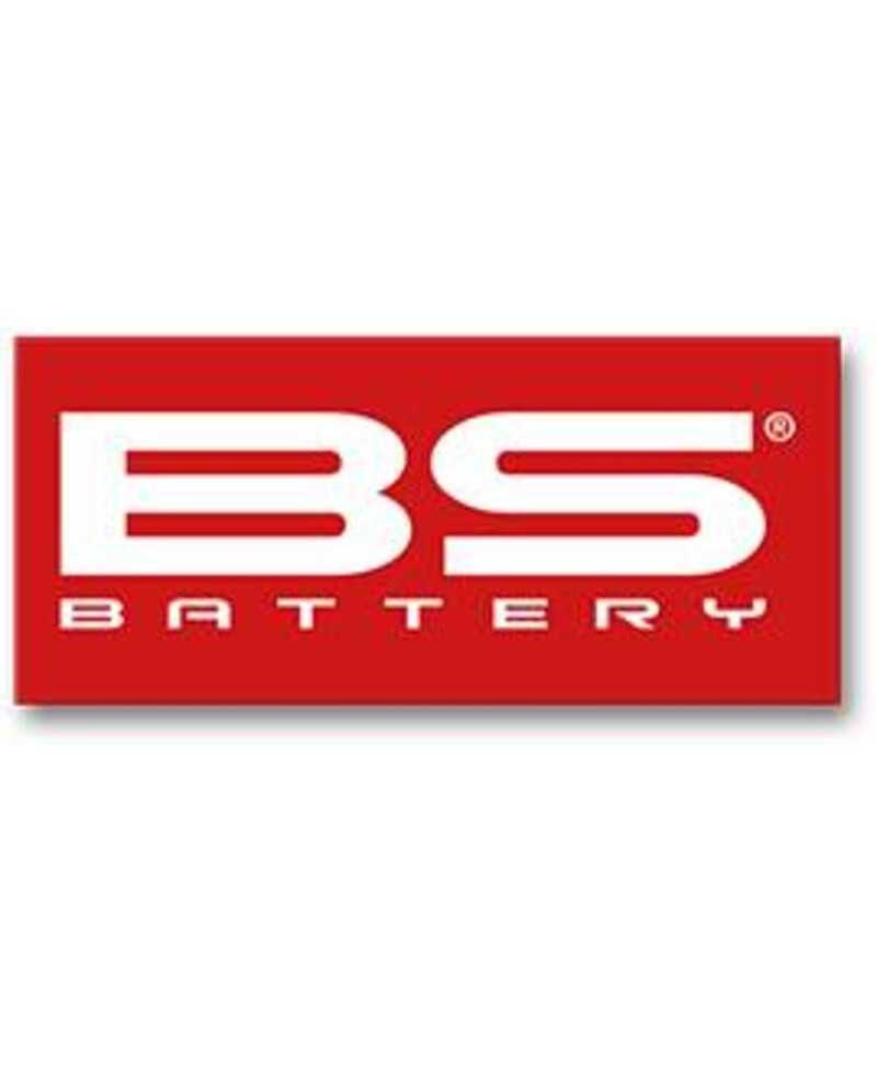 Autocollant BS BATTERY rouge petit format - 50 unités