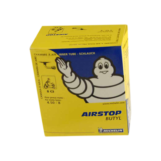 CHAMBRE A AIR SCOOTER 8" 4.50 X 8 MICHELIN AIRSTOP 8C3 (VALVE COUDEE 90Â°)