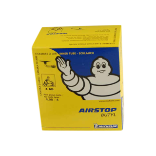 CHAMBRE A AIR SCOOTER 4" 4.00 X 4 MICHELIN AIRSTOP 4AB (VALVE COUDEE 90Â°)
