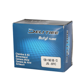 CHAMBRE A AIR SCOOTER 13" 130+140/60 X 13 DELI TIRE U513 (VALVE COUDEE 90Â°)