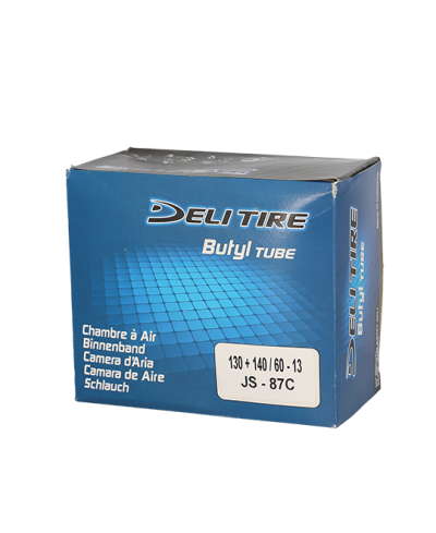 CHAMBRE A AIR SCOOTER 13" 130+140/60 X 13 DELI TIRE U513 (VALVE COUDEE 90Â°)