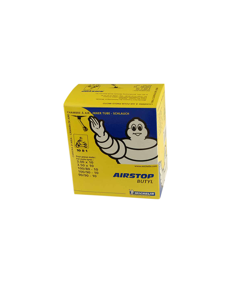 CHAMBRE A AIR SCOOTER 12" 3.00-3.50 X 12 MICHELIN AIRSTOP 12B1 (VALVE COUDEE 150Â°)