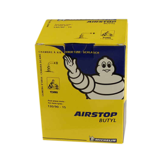 CHAMBRE A AIR MOTO 15" 130/90 X 15 MICHELIN AIRSTOP 15MI (VALVE COUDEE 90Â°)
