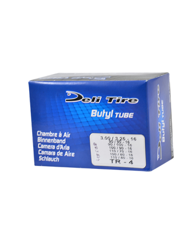 CHAMBRE A AIR MOTO 16" 3.00-3.25 X 16 DELI TIRE U326 TR4