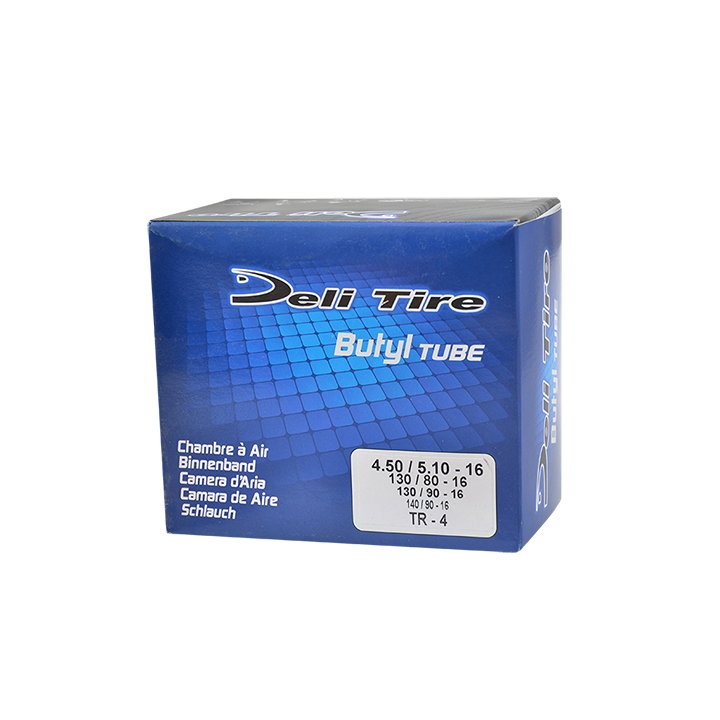 CHAMBRE A AIR MOTO 16" 4.50-5.10 X 16 DELI TIRE U456 TR4
