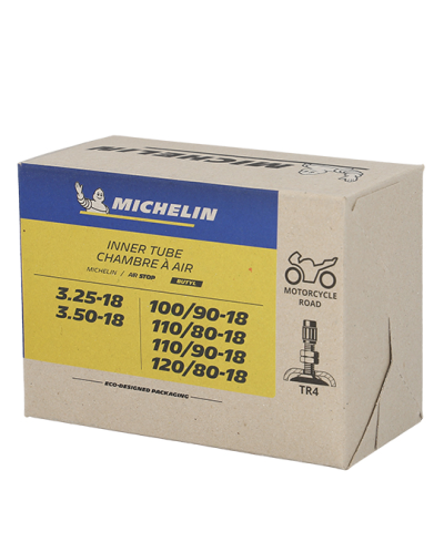 CHAMBRE A AIR MOTO 18" 3.25-3.50 X 18 MICHELIN AIRSTOP 18MF TR4