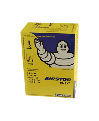 CHAMBRE A AIR MOTO 16" 3.25-3.50 X 16 MICHELIN AIRSTOP 16MF TR4
