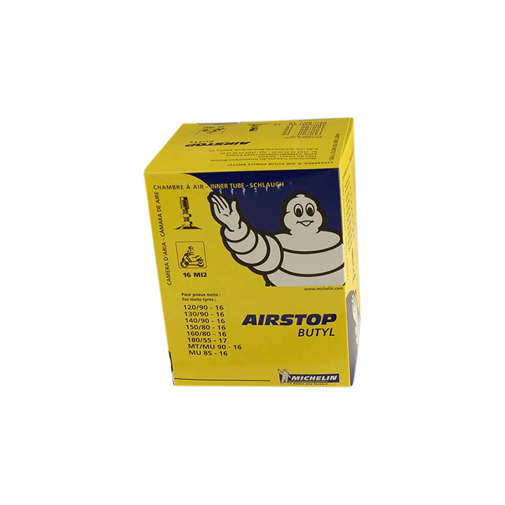 CHAMBRE A AIR MOTO 16" 17" 180/55 X 17 MICHELIN AIRSTOP 16MI2 TR4