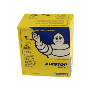CHAMBRE A AIR SCOOTER 10" 3.00-3.50 X 10 MICHELIN AIRSTOP 10B4 (VALVE COUDEE 90Â°)