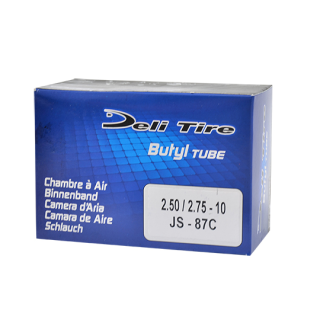 CHAMBRE A AIR SCOOTER 10" 2.50-2.75 X 10 DELI TIRE U251 (VALVE COUDEE 90Â° - JS87C)