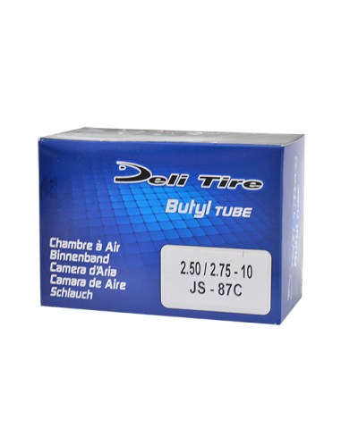 CHAMBRE A AIR SCOOTER 10" 2.50-2.75 X 10 DELI TIRE U251 (VALVE COUDEE 90Â° - JS87C)