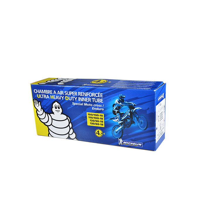 CHAMBRE A AIR MOTO 18" 120/90 X 18 MICHELIN 18UHD MEDIUM REINF TR4