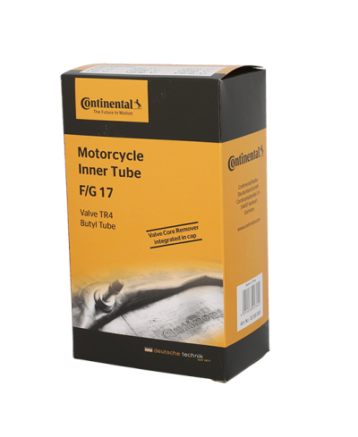 CHAMBRE A AIR MOTO 17" 4.00-4.60 X 17 CONTINENTAL F/G 17 TR4