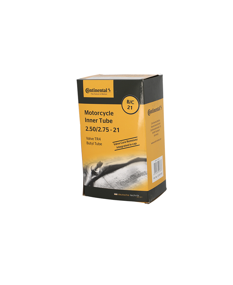 CHAMBRE A AIR MOTO 21" 2.50-2.75 X 21 CONTINENTAL B/C 21 TR4
