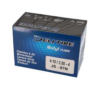 CHAMBRE A AIR BROUETTE/CHARIOT 4'' 4.10-3.50 X 4 DELI TIRE VALVE COUDEE 90Â°